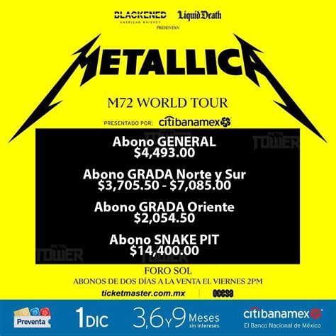 ticketmaster metallica tickets.